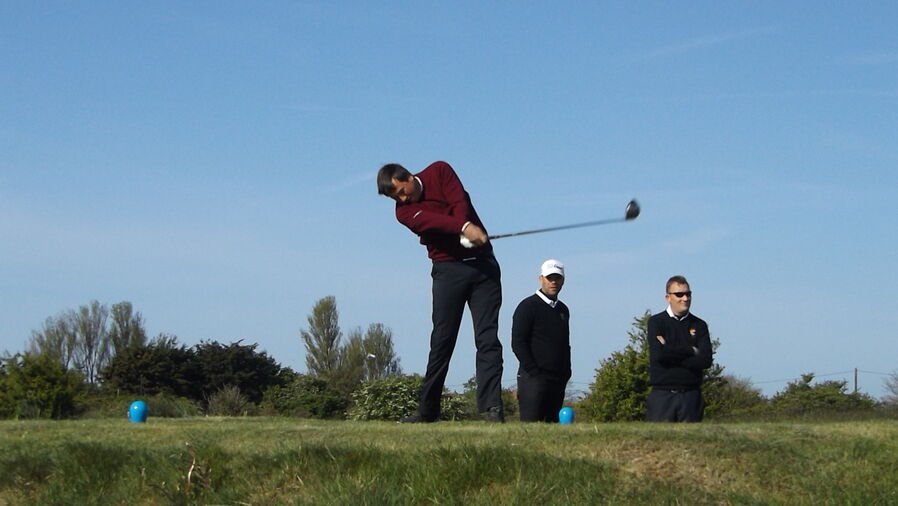 Sam Henfrey at the 11th tee