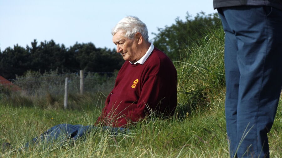 John Pearson contemplating the long day ahead